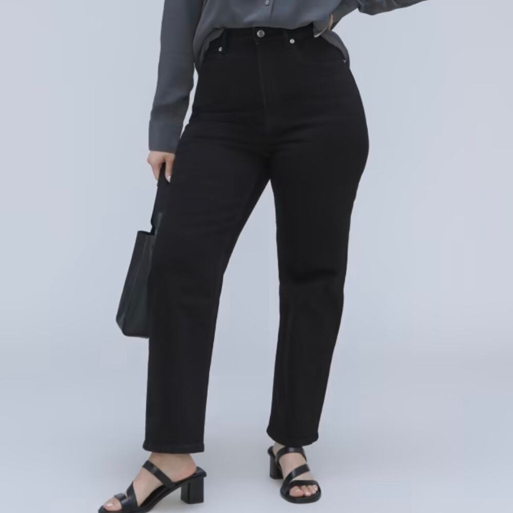 Everlane The Curvy Way High Straight Leg Jean Women's 29 Black